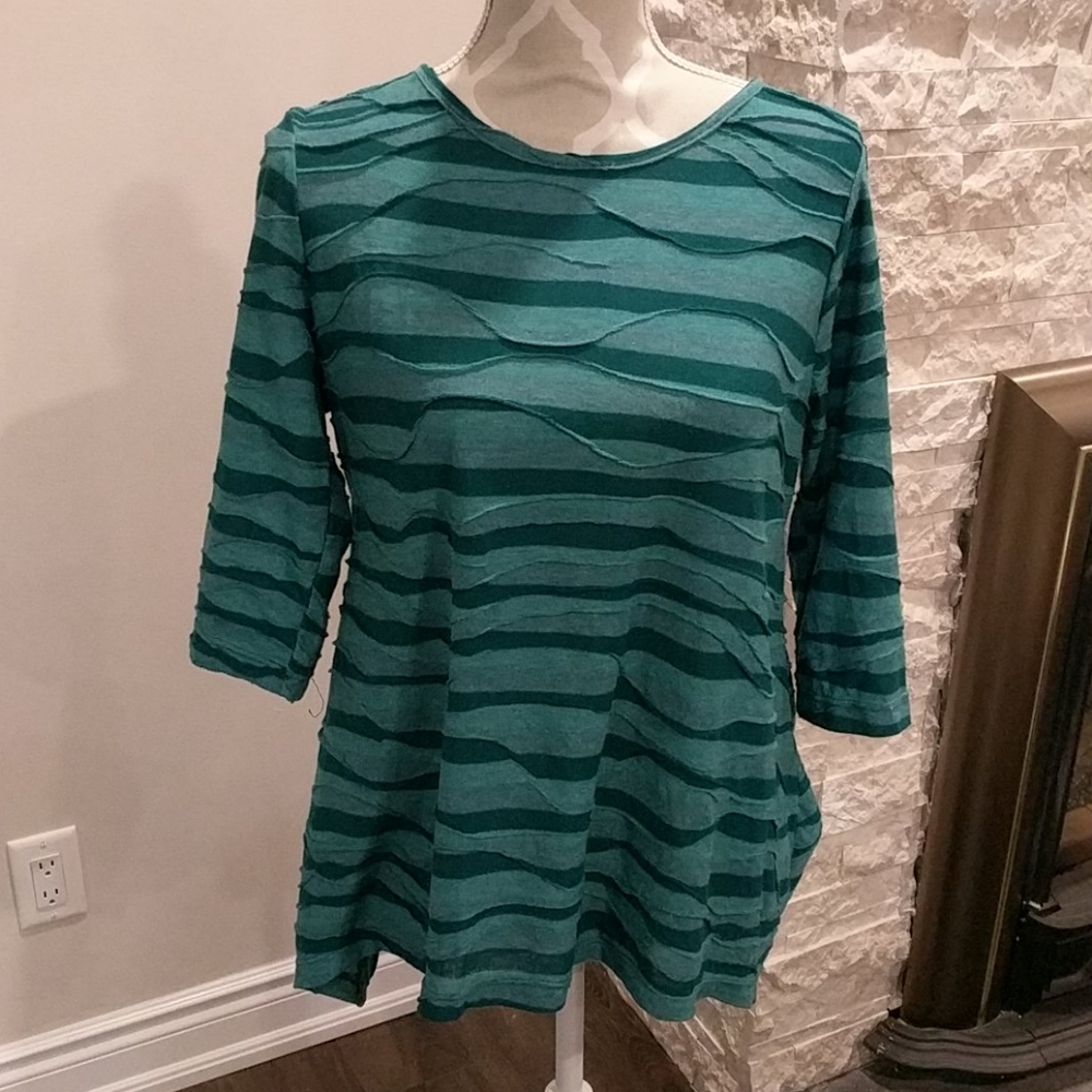 NWT westbound petites 3/4 sleeve asymmetrical shirt